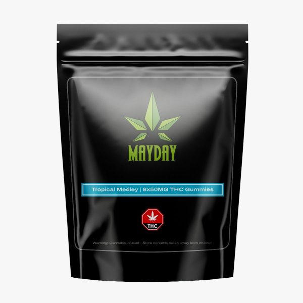 Tropical Medley Mayday Edibles 400MG THC( 8 Pcs, 50mg/Ea )